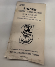 Singer Instruction Manual 101-4 and 101-12 - $11.92 CAD