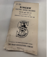 Singer Instruction Manual 101-4 and 101-12 - $11.92 CAD