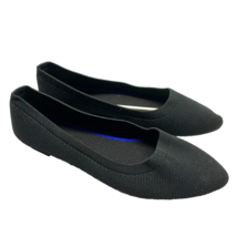 Unbranded Women Size 8 M Black Mesh Knitted Slip On Flat Pointed Toe Cas... - £17.10 GBP