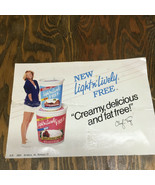 Vintage light n lively sour cream and cottage cheese ad with Cheryl Tiegs - $19.75