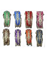 Long Kaftan Dress Night Gown Women Polyester Caftan Hippy Boho Maxi Tuni... - £9.12 GBP