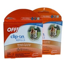 OFF! Clip-On Mosquito Repellent Refills 2 Boxes 4 Refills Sealed - $23.70