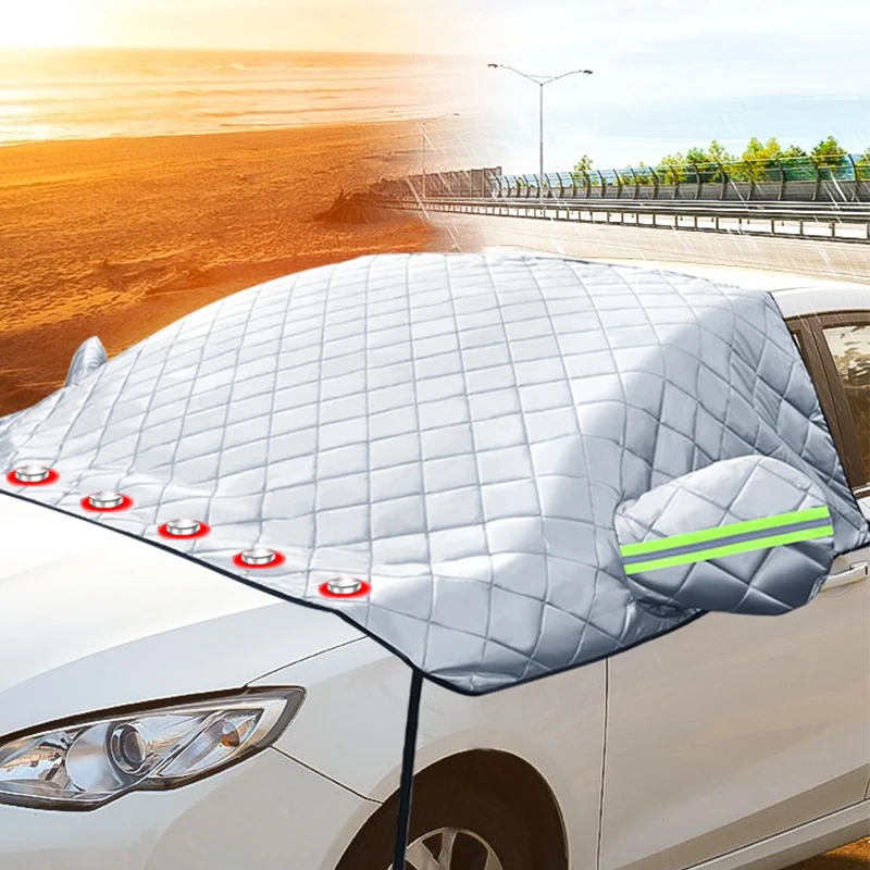 Car Front Windshield Sunshades with Magnetic Anti-sun Anti-ice Waterproof - £11.54 GBP+
