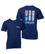 Natty Light Natural History Rowdy Gentleman Blue Men&#39;s T-Shirt Blue - $41.98+