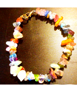 All natural handmade healing bracelet~quartz~rose quartz~peridot~adventu... - $36.55 CAD