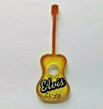 Elvis Presley Pinball KEYCHAIN Tiny Guitar Original Plastic Game Promo 2004 - $7.61