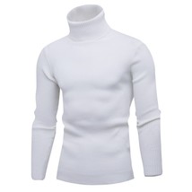 New Autumn Winter neck Sweater Men Solid Color Casual  Pullovers Sweater... - £64.81 GBP
