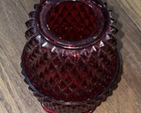 Vintage Indiana Glass Diamond Point Fairy Lamp Angel Light Flash Ruby Re... - $34.65