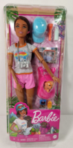 Barbie Hiking Doll Brunette Puppy Backpack Camera Map Boots Sunglasses Supplies - £11.76 GBP