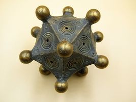 Custom made resin replica of Roman icosahedron. Natural size. Decor - 3D... - $49.28