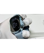 Sky Blue Apple Watch ULTRA 2 49mm Titanium Custom Polished Anodized Blue... - $1,519.05