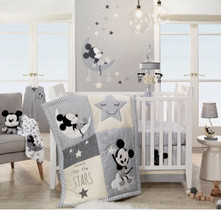 Disney Baby Mickey Mouse Gray &amp; Yellow Celestial Wall Decals by Lambs &amp; Ivy - £11.22 GBP