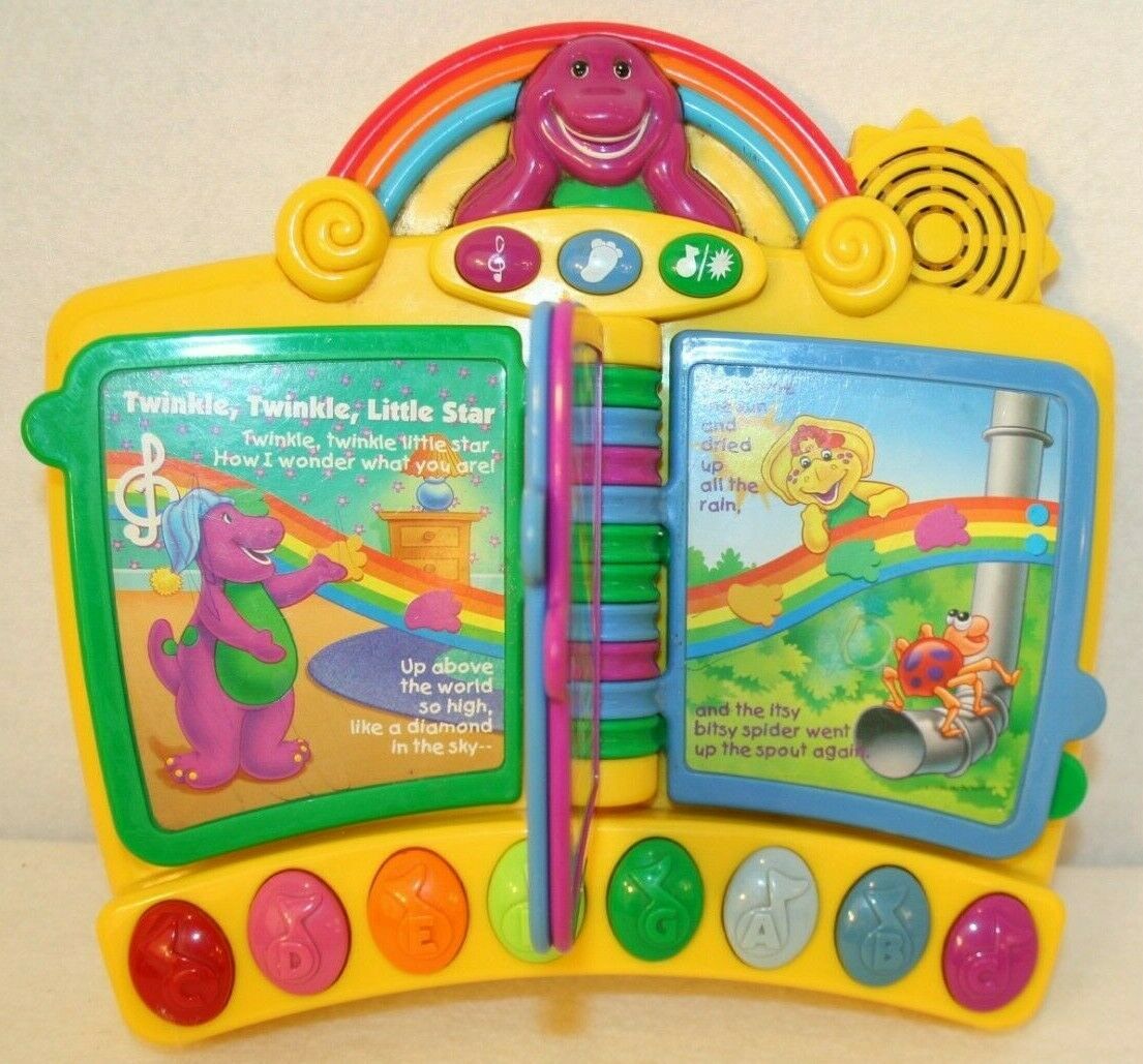 Primary image for Mattel Lyons Barney Piano Musical Toy Nursery Rhymes Book Interactive 2001