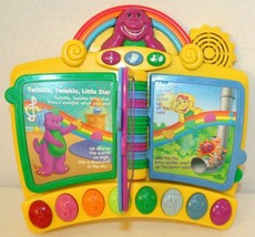 Mattel Lyons Barney Piano Musical Toy Nursery Rhymes Book Interactive 2001 - $49.95