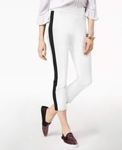 allbrand365 designer Womens Cropped Skinny Pants Color Bright White Size 2 - £45.09 GBP