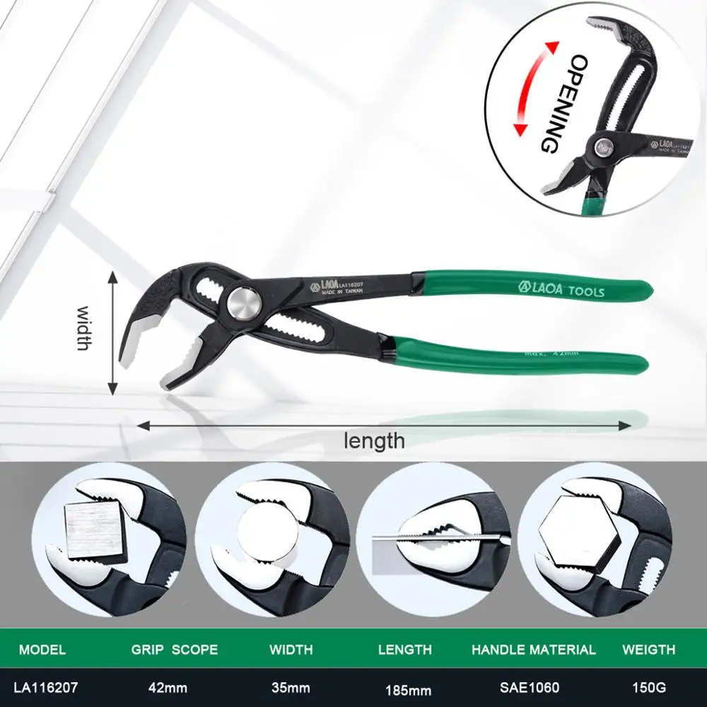 LAOA Water Pump Pliers 8&quot; 10&quot; 12&quot; Quick-release Plumbing Pliers Universa... - $296.10