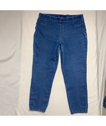 Women’s Jeans 2X Comfortable Elastic Waist Pull On Denim Fall Winter Casual - £24.86 GBP
