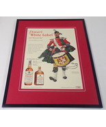 1951 Dewar&#39;s White Label Whisky Framed 11x14 ORIGINAL Vintage Advertisem... - £38.93 GBP