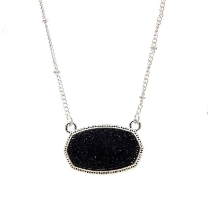 Solid Color Alloy Plating Inlay Artificial Crystal Women's Necklace Item image 5
