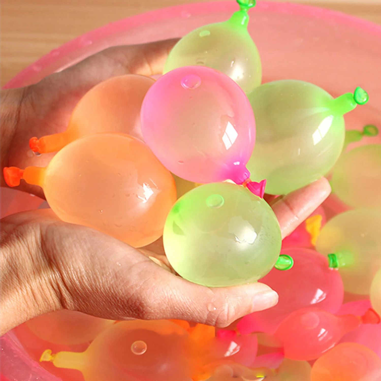 Kids 120pcs Refill Water Bombs Balloon with 120pcs Rubber Bands with 1pcs Quick - £7.38 GBP