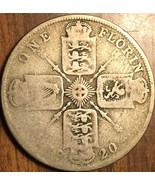 1920 UK GB GREAT BRITAIN SILVER FLORIN TWO SHILLINGS COIN - £5.94 GBP