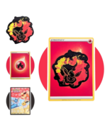 Anime Pokemon Vinyl Sticker (ZZ14): Neon Flareon with Fire Energy Card - $9.90