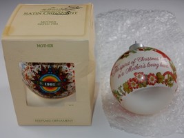 Hallmark Keepsake Ornaments ~ Mother 1981 &amp; 1982 Round Ball - £11.98 GBP