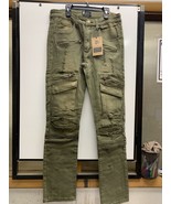 GRAY EARTH MEN&#39;S JEANS ASST SIZES OLIVE BC046 BRAND NEW - $23.75+