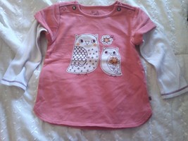 M&amp;S Marks &amp; Spencer cute long sleeve tunic top t-shirt 12-18 months 83cm - $6.76