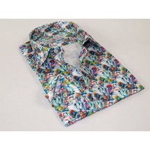 Men's EMILIO CERUTTI Sport Shirt 100% Cotton Long Sleeves #EMC11 Multi Green image 2