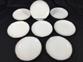 (8) Wentworth Fine China Japan 2616 True Love 6.25&quot; Bread &amp; Butter Plates White - £39.95 GBP