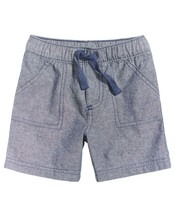 First Impressions Baby Boys Woven Cotton Shorts,Dark Navy Chambray,3-6 Month - $24.19