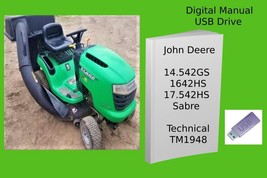 John Deere 14.542GS  1642HS  17.542HS Sabre Lawn Tractor Technical Manual - £19.02 GBP