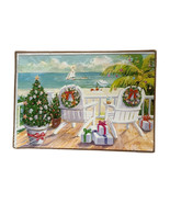 Coastal Nautical Brighten the Season Christmas Beach Seashells Box 18 Cards - $16.82
