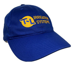 TL Irrigation Systems Hat Cap Blue with Yellow Embroidered Logo Adjustable Size - £15.81 GBP