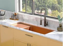 New 55&quot; Garrison Copper Undermount Sink with Drainboard - $1,449.95