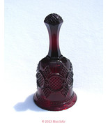 Vintage Ruby Red Glass Bell Avon Cape Cod Collection 1979 Christmas Deco... - £7.86 GBP