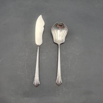 Gorham Plate 1930 LADY CAROLINE Butter Knife And Sugar Spoon Set of 2 VT... - £28.84 GBP