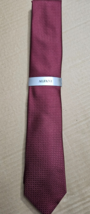 ALFANI Men&#39;s Tie Elloree Solid Burgundy 601 NWT MSRP $55.00 - $14.80