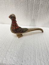 Vintage Artesania Rinconada Pheasant Bird Colorfully glazed  clay Figurine - £16.61 GBP