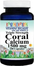 100  Coral Calcium 1500 mg - £10.21 GBP