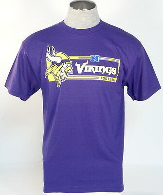 NFL Team Apparel Minnesota Vikings Purple Short Sleeve Tee T Shirt Men's NWT - £27.96 GBP