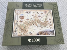 Unopened 1000 Piece Jigsaw Puzzle &quot;Grand Canyon&quot; Xplorer Map by Chris Robitaille - £15.73 GBP