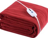 Mcjaw Electric Heated Blanket Twin Size 62&quot;X84&quot; Large Fleece Warm Beddin... - £35.27 GBP