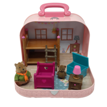 LI&#39;L WOODZEEZ PINK TRAVEL SUITCASE W BUNK BED PLAYSET SOME ACCESSORIES +... - $14.25
