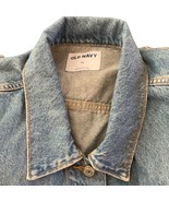 Old Navy Denim Jacket Plus 2X Blue Jean Pockets Accent Stitching - £23.31 GBP