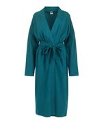 Pure Fiber Womens Kimono Robe Green Serenity Organic Cotton Pockets Soft... - $112.66 CAD
