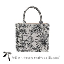 2022  Designer Handbag Women   Bag Shopper Designer Bag Jacquard Embroidery Shou - £38.47 GBP