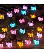 Cat String Lights Kawaii Deco Kitty Fairy Decorative Lights 10ft 30LED B... - £29.14 GBP