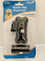 Pet Inc. Waste Bag Dispenser *NEW &amp; IMPROVED Stronger Bags* (Black Color) - £6.19 GBP